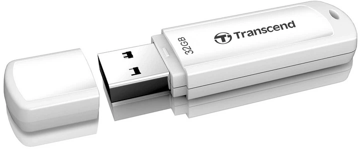 Флешка Transcend 32 ГБ USB 3.1 Пластик Белый (682080) - изображение 2