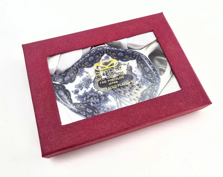 Подставка для чайного пакетика Yamasen Gold Collection с павлинами 27357 - изображение 3