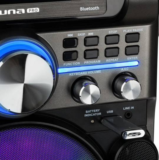 Караоке-система Auna Pro DisGo Box 360 Party з CD/CDG/MP3, Bluetooth та записом на USB - зображення 9