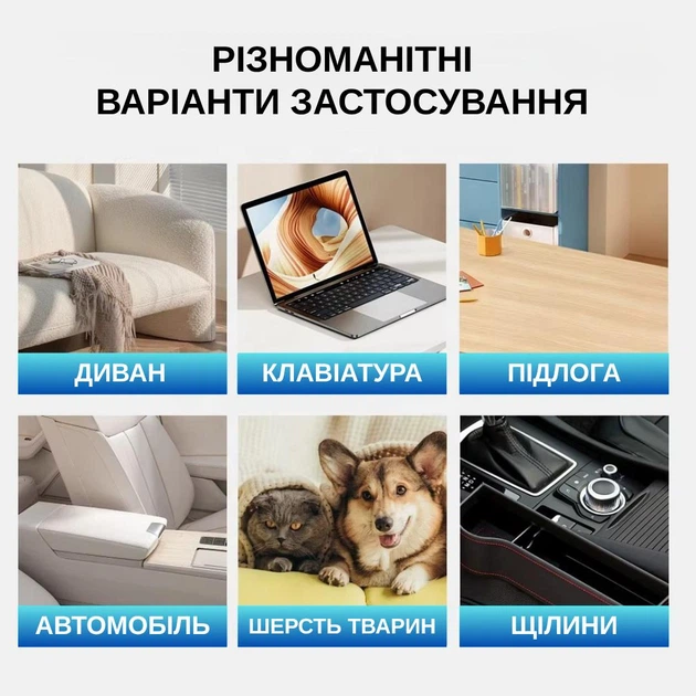 Автомобильный пылесос Yaoen 121 Brush 45W 3000mAh (YVCBU3045B 5392) Черный - изображение 12