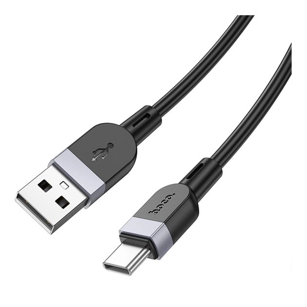 Кабель для зарядки и передачи данных USB Hoco X109 Silicone USB to Type-C 3A 3m Black - изображение 5