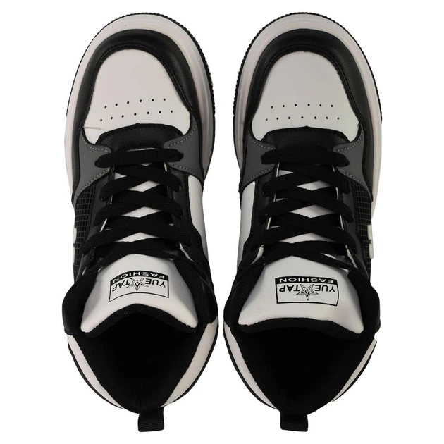 Кроссовки высокие детские для спорта и прогулок SP-Sport Kid's Edition 603-2 размер 35 Black-Grey-White - изображение 5