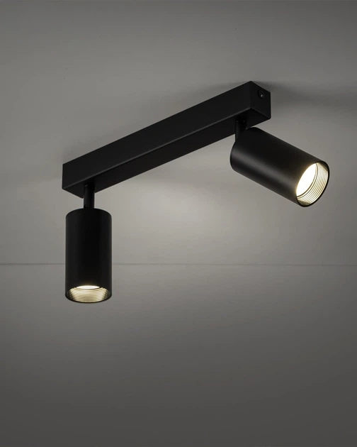 Світильник поворотний, спот TK Lighting 10633 Amis GU10 2x10W IP20 чорний - зображення 3