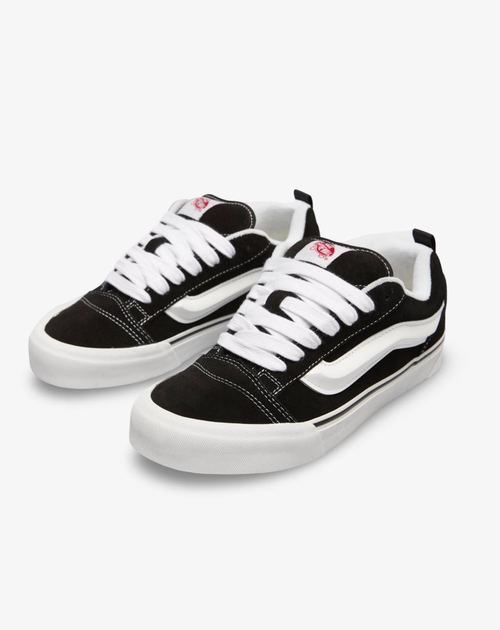 Жіночі кеди низькі з вишивкою Vans knu school чорно-білі 37 - зображення 5