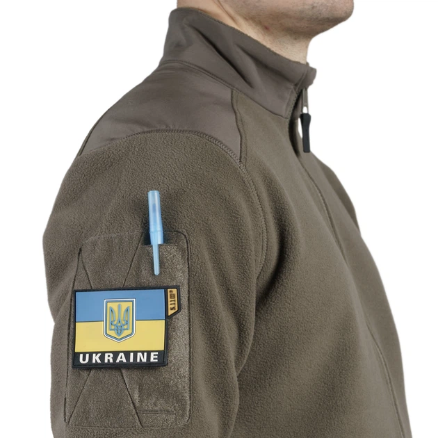 Куртка флісова 5.11 Tactical Bastion Tactical Fleece RANGER GREEN XS (48397-186) - зображення 9