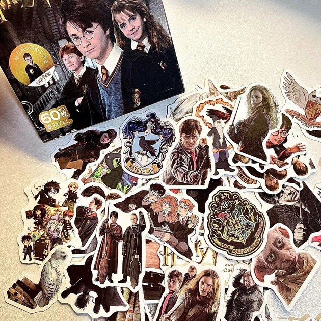 Набор наклеек Harry Potter стикеры наклейки 60 шт Гарри Поттер - изображение 4