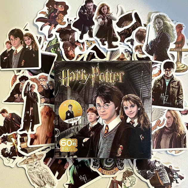 Набор наклеек Harry Potter стикеры наклейки 60 шт Гарри Поттер - изображение 10
