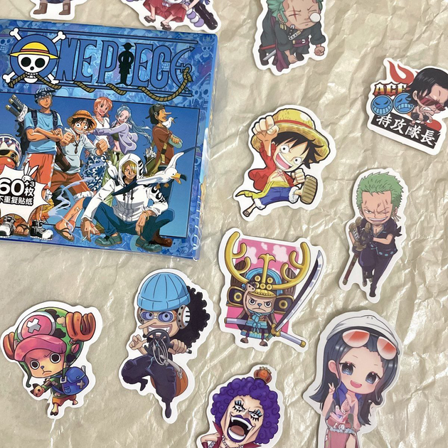 Набор наклеек Ванпис One Piece стикеры наклейки 60 шт Ван Пис - изображение 3