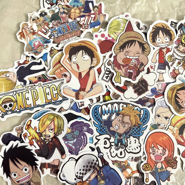 Набор наклеек Ванпис One Piece стикеры наклейки 60 шт Ван Пис - изображение 7