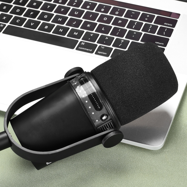Вітрозахист для мікрофона Shure MV7 / MV7X поролоновий поп-фільтр - зображення 3