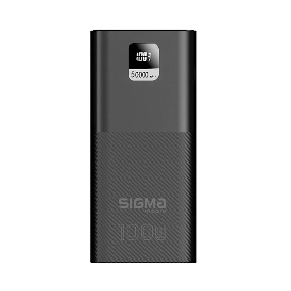 Зовнішній акумулятор Sigma mobile X-power SI50A6QLX 100W 50000mAh Black - Фото 1 Зовнішній акумулятор Sigma mobile X-power SI50A6QLX 100W 50000mAh Black - изображение 1