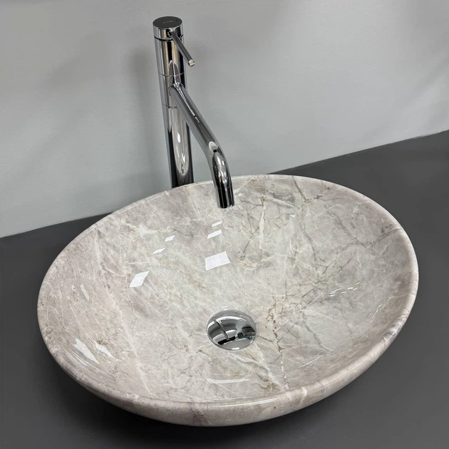 Умывальник (раковина) VBI PARMA STONE GLOSSY накладной - изображение 4