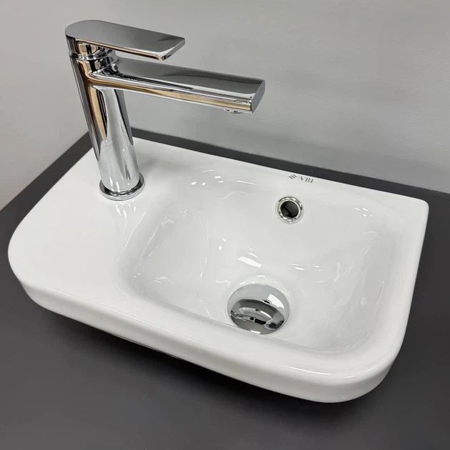Умывальник подвесной VBI CUPI R 360x220x140мм прямоугольный белый VBI-015625 - изображение 2