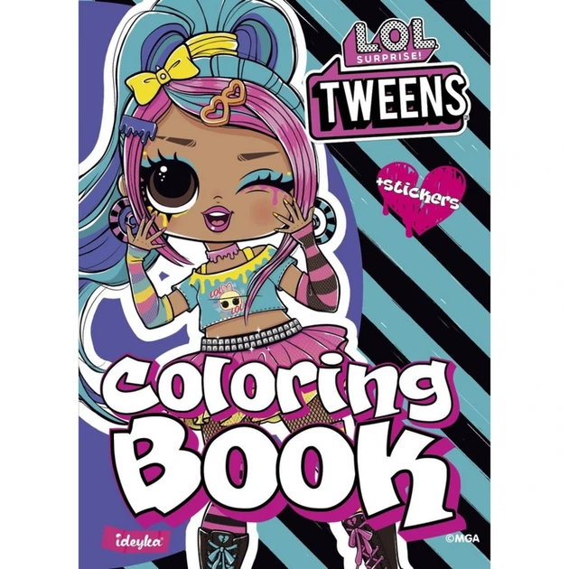 Дитяча книжка-розмальовка "Tweens Emma Emo" LCB8 зі стікерами - Фото 1 Дитяча книжка-розмальовка "Tweens Emma Emo" LCB8 зі стікерами - изображение 1