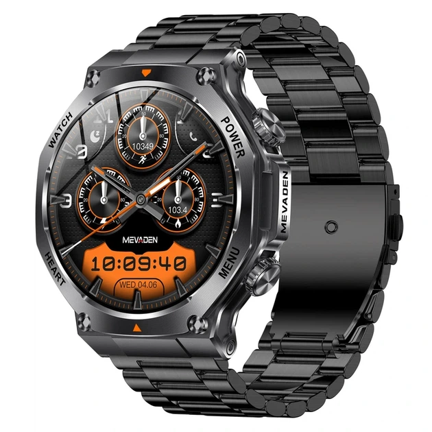Розумний смарт годинник Smart Mevaden Ultra Steel, 2 ремінці - изображение 8