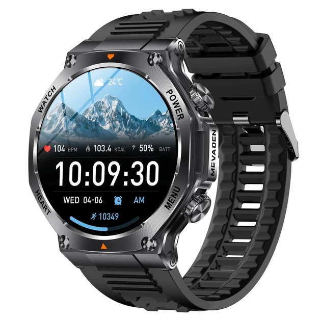 Розумний смарт годинник Smart Mevaden Ultra Rubber, 2 ремінці - изображение 8