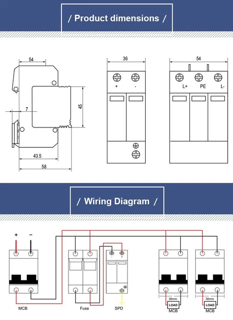 Устройство защиты от импульсных перенапряжений УЗИП CHYT YTTS1-PV DC 40kA 600V - изображение 4
