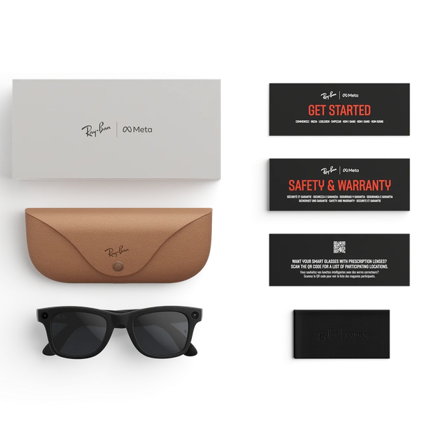 Смарт-очки Ray-Ban Meta Wayfarer Gen 2 Standard Matte Black Frame/Clear to Grey Transitions Lenses RW4012 601S1Z 50-22 - Фото 5 Смарт-очки Ray-Ban Meta Wayfarer Gen 2 Standard Matte Black Frame/Clear to Grey Transitions Lenses RW4012 601S1Z 50-22 - зображення 5