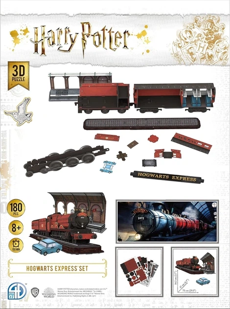 Гоґвортський Експрес Пазл 3D (Hogwarts Express Set 3D puzzle) - изображение 3