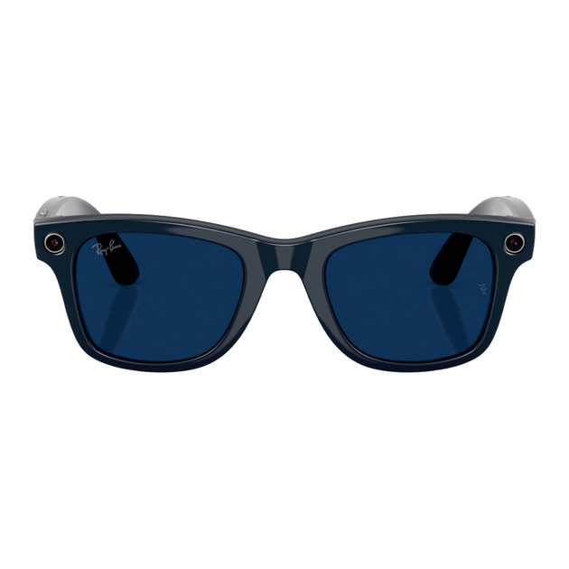 Смарт-очки Ray-Ban Meta Wayfarer Gen 2 Shiny Cosmic Blue/Clear Sapphire (RW4012 6628/MF 50-23) - зображення 3