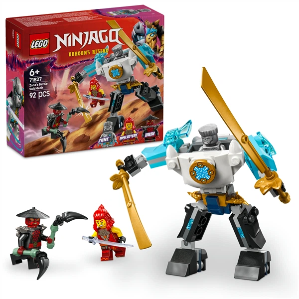 Конструктор LEGO NINJAGO Бойовий костюм-робот Зейна 92 деталі (71827) - изображение 2