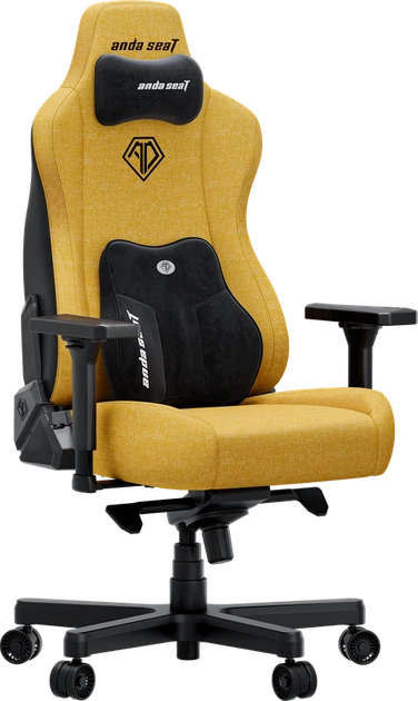 Крісло ігрове Anda Seat Kaiser 3E XL Bright Yellow Fabric - Фото 2 Крісло ігрове Anda Seat Kaiser 3E XL Bright Yellow Fabric - зображення 2