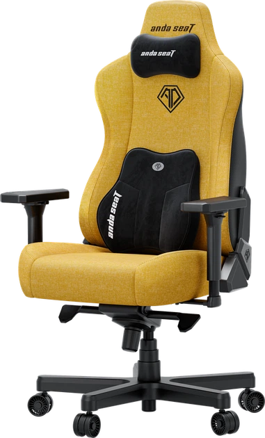 Крісло ігрове Anda Seat Kaiser 3E XL Bright Yellow Fabric - Фото 3 Крісло ігрове Anda Seat Kaiser 3E XL Bright Yellow Fabric - зображення 3