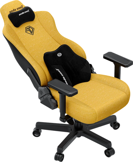 Крісло ігрове Anda Seat Kaiser 3E XL Bright Yellow Fabric - Фото 8 Крісло ігрове Anda Seat Kaiser 3E XL Bright Yellow Fabric - зображення 8
