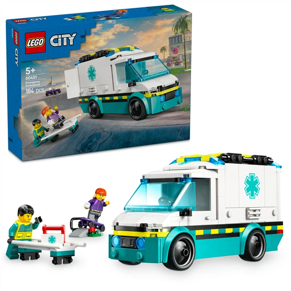 Конструктор LEGO City Швидка допомога 184 деталі (60451) - изображение 2