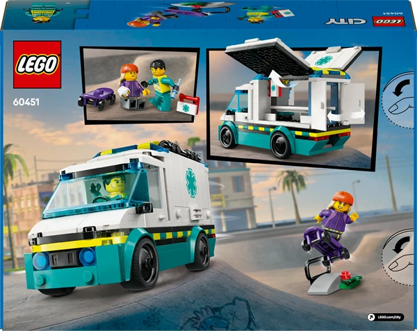 Конструктор LEGO City Швидка допомога 184 деталі (60451) - изображение 3
