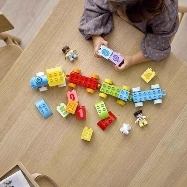 Конструктор LEGO DUPLO Creative Play Поїзд із цифрами Вчимося рахувати 23 деталі (10954) - изображение 3