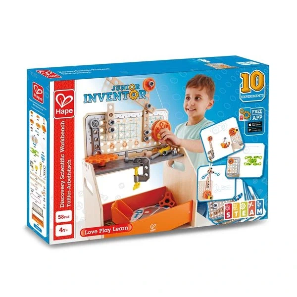 Конструктор Hape Junior Inventor Науковий верстак настільний 58 деталей (E3028) - зображення 10