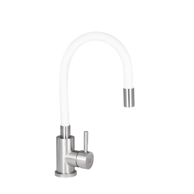 Смеситель для кухни Lidz Aria 015F3 с гибким изливом (k35) LDARI015F3WHI43362 White / Nickel - Фото 1 Смеситель для кухни Lidz Aria 015F3 с гибким изливом (k35) LDARI015F3WHI43362 White / Nickel - изображение 1
