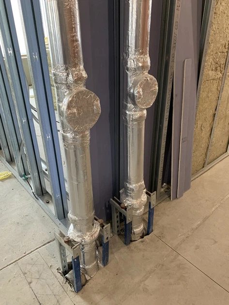 Шумоізоляція каналізації для труб і стояка Ø110 мм Vibrofix PIPE, комплект до 3 м, товшіна 8 мм - зображення 2
