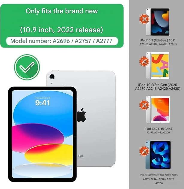Чехол-клавиатура для планшета iPad 10.9" 10th Gen/11" 11th Gen черный, беспроводная Bluetooth, съемная QWERTZ - изображение 4