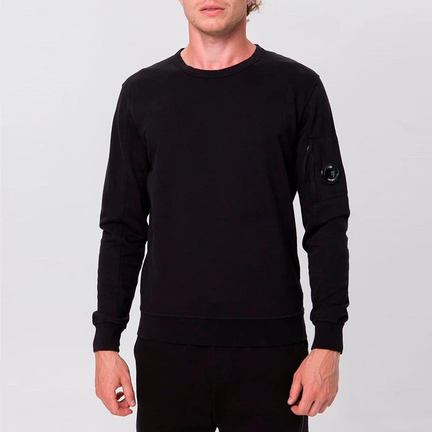 Світшот C.P. Company Crew Neck Light Fleece, чорна, XL - Фото 4 Світшот C.P. Company Crew Neck Light Fleece, чорна, XL - зображення 4