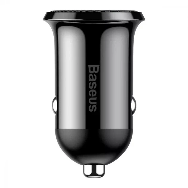 Автомобільний зарядний пристрій Baseus Grain Pro 10w 4.8A 2xUSB Black - зображення 2