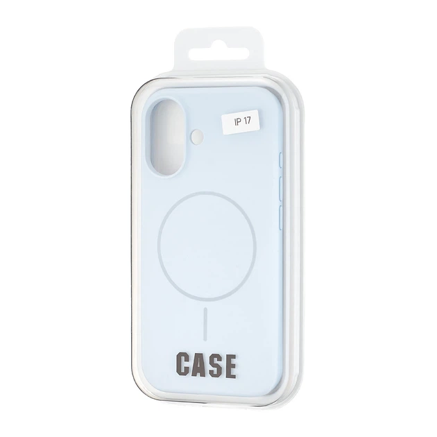 Чехол Silicone Case Full Cover with MagSafe iPhone 17 Mist Blue - изображение 2