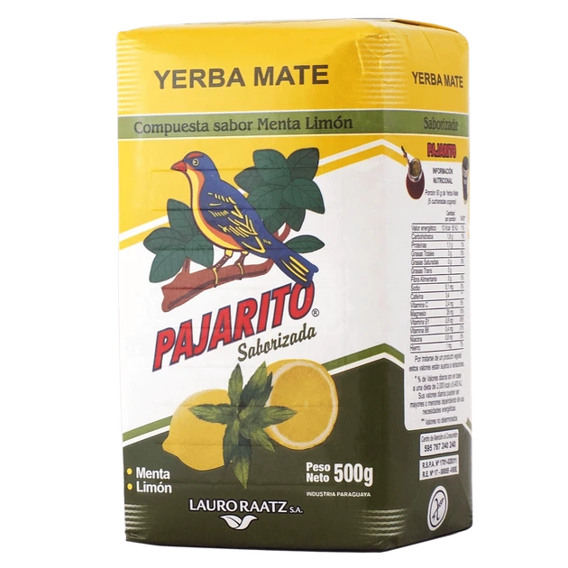 Чай мате Pajarito Menta Limon 500 г парагвайський мате з м’ятою та лимоном - зображення 2