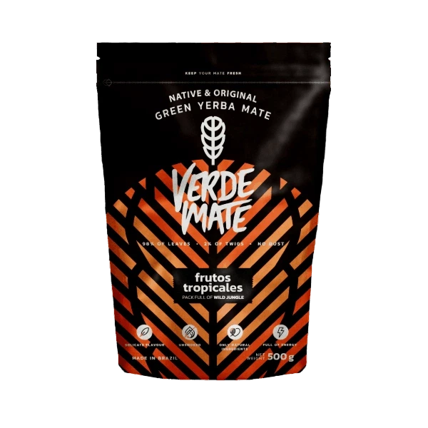 Чай мате Verde Mate Green Frutos Tropicales 500 г, зелений мате з тропічними фруктами - зображення 4