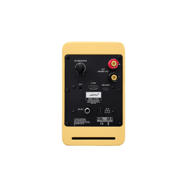 Ультракомпактная полочная активная акустика Jamo Mini MKII High Gloss Yellow - изображение 4