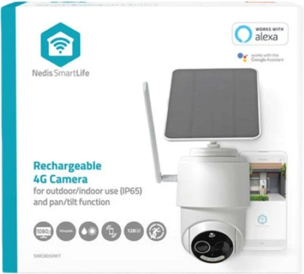 IP-камера Nedis SmartLife 4G PTZ White (SIMCBO50WT) - зображення 2