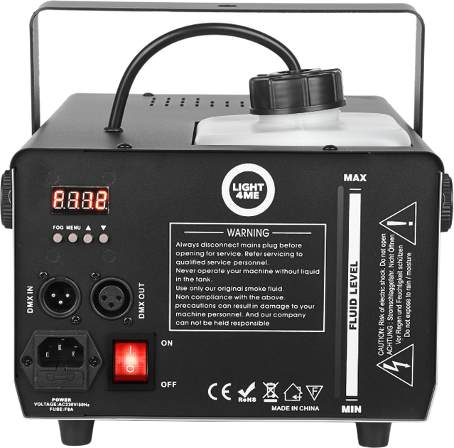 Wytwornica dymu Light4Me FOG 1200 LED V2 (5908249826687) - obraz 8
