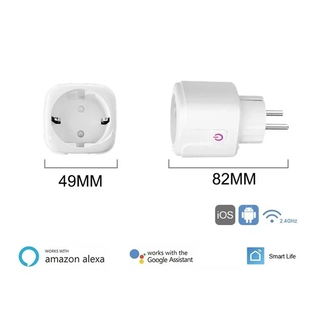 Wi-Fi розетка Tuya, Разумная розетка с Power monitor Смарт 20 Ампер Нова! - Фото 6 Wi-Fi розетка Tuya, Разумная розетка с Power monitor Смарт 20 Ампер Нова! - изображение 6