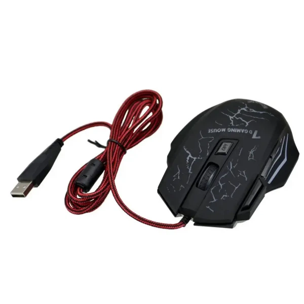 Ігрова мішка Gaming Mouse IX7 USB з RGB підсвіткою, провідна геймерська міша для ПК та ноутбука - зображення 9