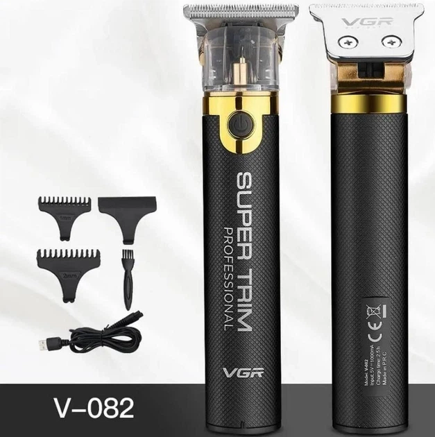 Машинка для стрижки VGR V-082 акумуляторна тример для волосся і бороди з USB зарядкою 300 хв роботи насадки 1 2 3 мм нержавіючі леза - Фото 7 Машинка для стрижки VGR V-082 акумуляторна тример для волосся і бороди з USB зарядкою 300 хв роботи насадки 1 2 3 мм нержавіючі леза - зображення 7
