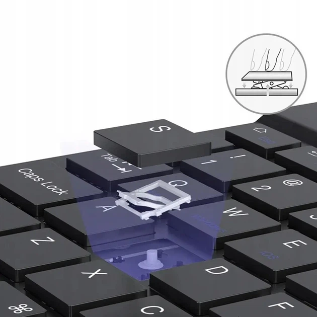 Бездротовий набір клавіатура та миша BT Combo 9212, Bluetooth/USB, комплект для ПК та ноутбука - изображение 9