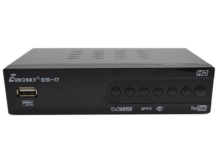 Тюнер DVB-T2 Eurosky цифрова приставка для телевізора з підтримкою DVB-T T2 C Full HD 1080p - зображення 2