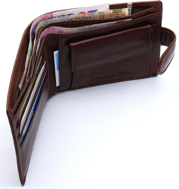 Портмоне мужское из натуральной кожи ST Leather В104 коричневый (JDT-0849805) - Фото 5 Портмоне мужское из натуральной кожи ST Leather В104 коричневый (JDT-0849805) - изображение 5