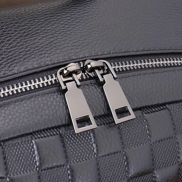 Рюкзак мужской кожаный городской для ноутбука Tiding Bag 63989 30х41х15 черный (JDT-0849901) - изображение 8